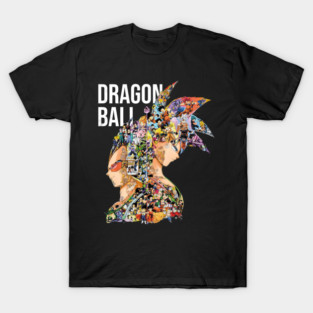 Dragon Ball Z Character Montage Silhouette T-Shirt