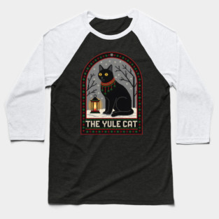 The Yule Cat Nordic Christmas Folklore Baseball T-Shirt