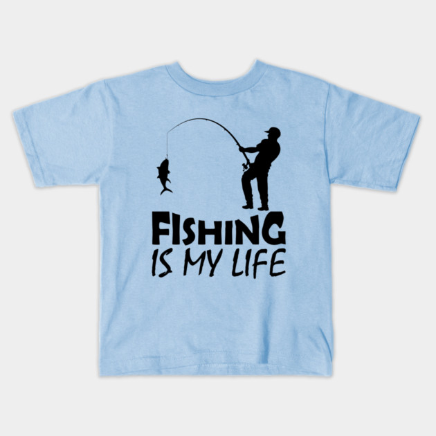 Passion for Fishing | Outdoor Adventure Enthusiast Kids T-Shirt by Creatifly Graphic Tees