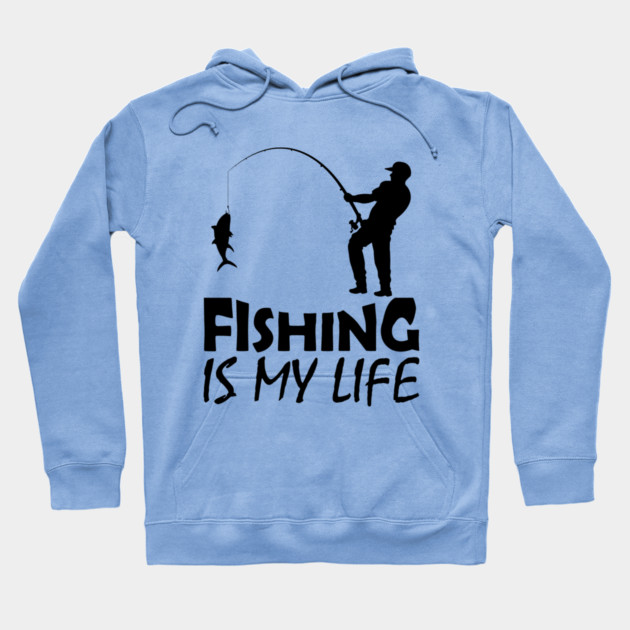 Passion for Fishing | Outdoor Adventure Enthusiast Hoodie by Creatifly Graphic Tees