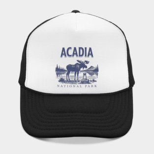 Acadia National Park, Vintage Moose Souvenir Hat