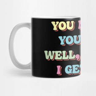 You May Ask Yourself, Well, How Did I Get Here Vintage Groovy v2 Mug