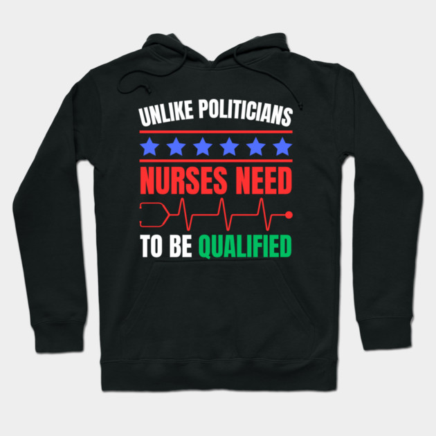 Nurses Deserve Respect - Qualified and Essential Hoodie by Creatifly Graphic Tees