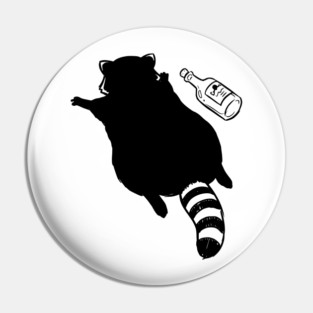 Funny passed out trashed raccoon in full sploot next to an empty bottle. Drunk raccoon passed out face down, viral meme Pin