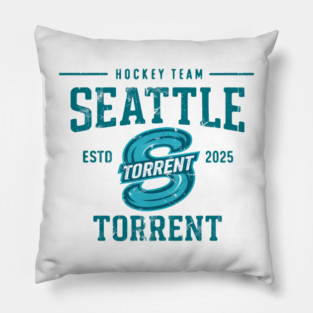 PWHL Seattle Torrent – Women’s Ice Hockey Momentum Pillow