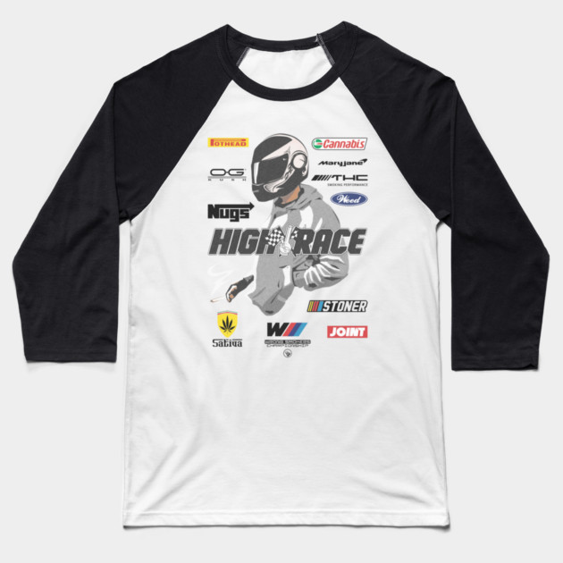 High Racer Baseball T-Shirt by Wrongteeshirt