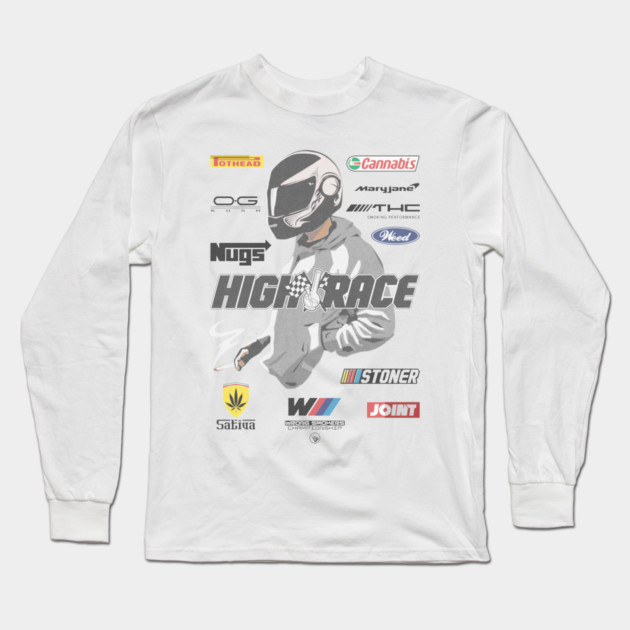 High Racer Long Sleeve T-Shirt by Wrongteeshirt