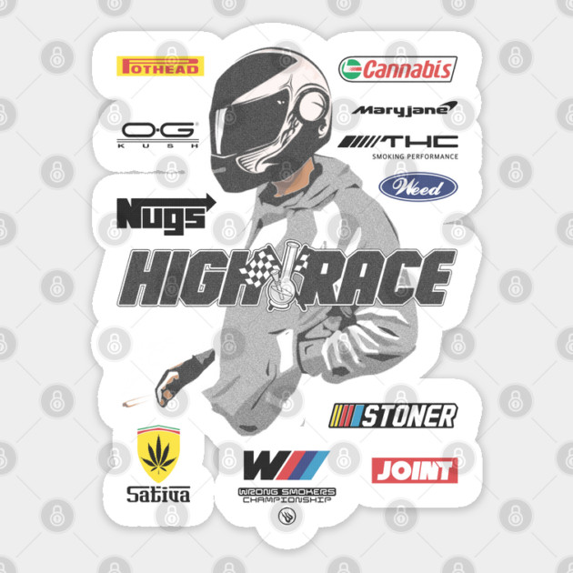 High Racer Sticker by Wrong