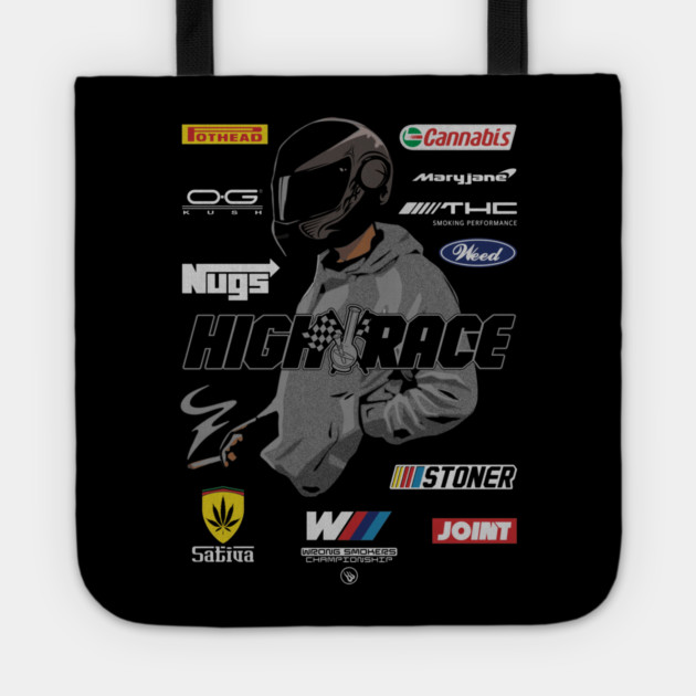 Racing High Tote by Wrongteeshirt
