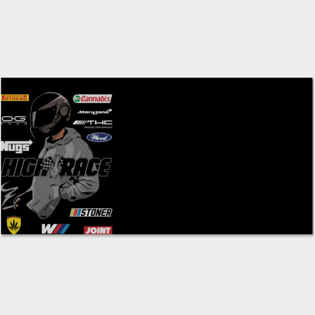 Racing High Wall Art by Wrongteeshirt