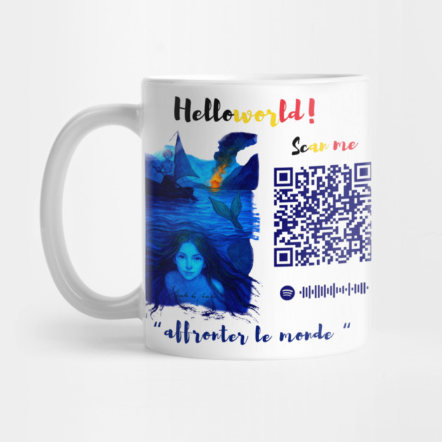 Affronter Le Monde Merch Drop Mermaid Song QR Code Link by Art4Music