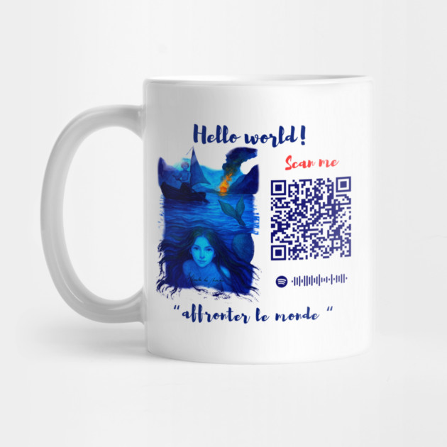 Affronter Le Monde Merch Drop Mermaid Song QR Code Link by Art4Music