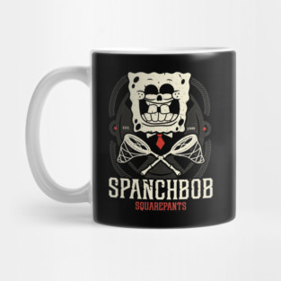 spongebob squarepants skull and Bones butterfly net Mug