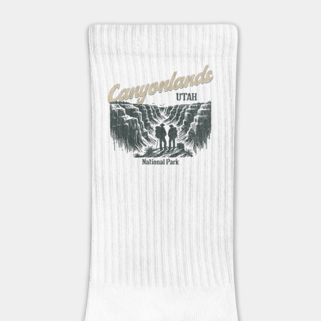 Canyonlands National Park Vintage Hiker, Utah Souvenir Design by Pixel Threads 