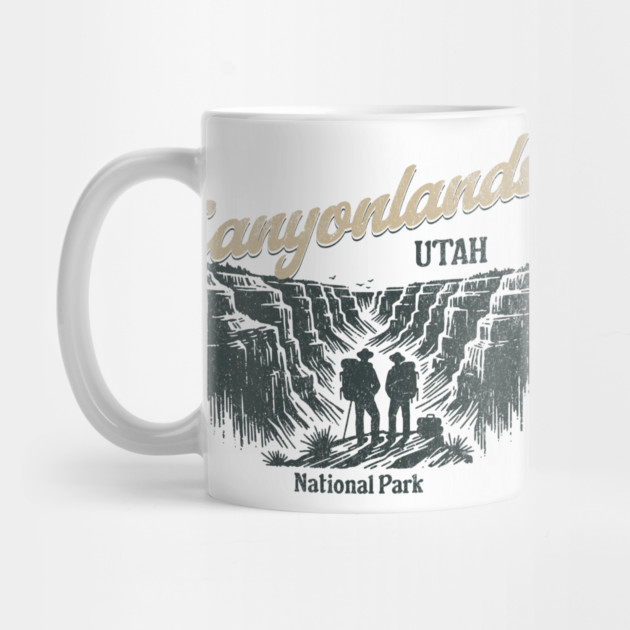 Canyonlands National Park Vintage Hiker, Utah Souvenir Design by Pixel Threads 