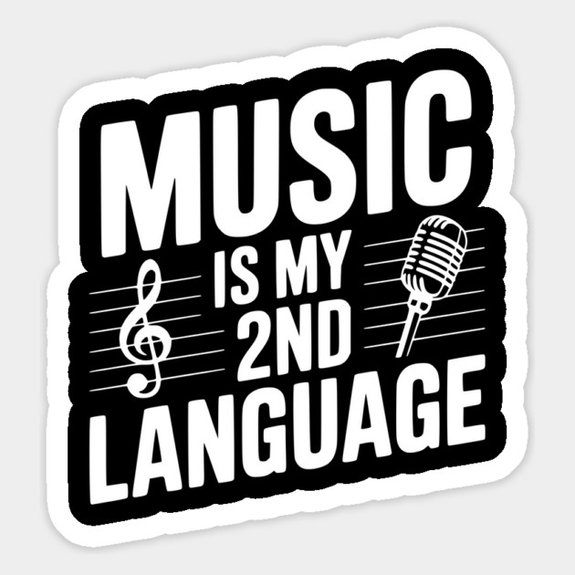 Music is my 2nd Language Magnet by Frank Ring