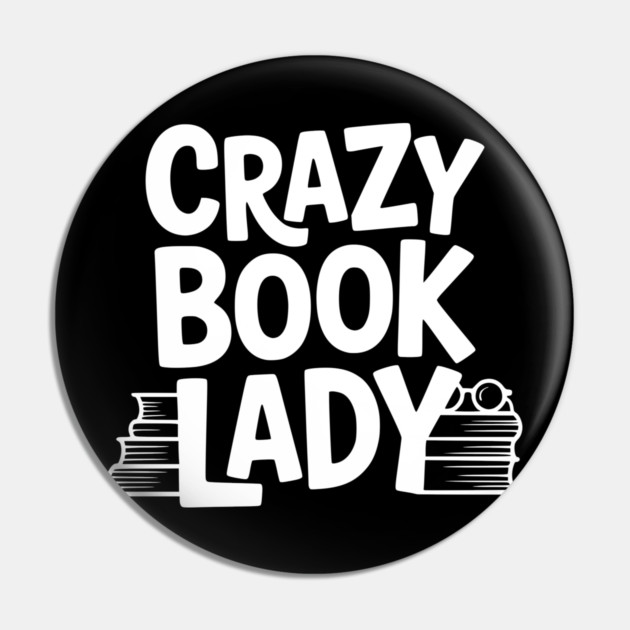 Crazy Book Lady Pin by Frank Ring
