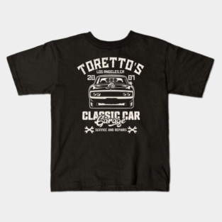 Toretto's garage Kids T-Shirt