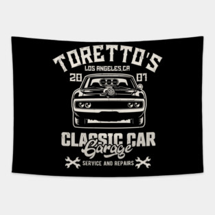 Toretto's garage Tapestry