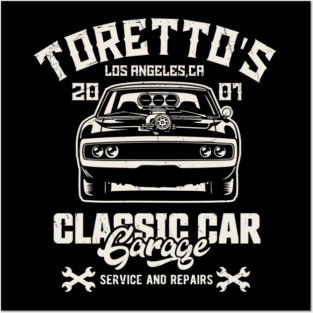 Toretto's garage Posters and Art