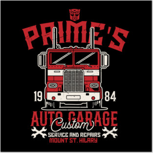 Prime's Auto garage Posters and Art