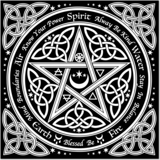 Good Witch Pentagram Posters and Art