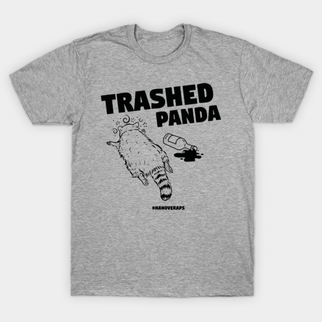Trashed Panda Drunk Raccon T-Shirt by celestial_artworks