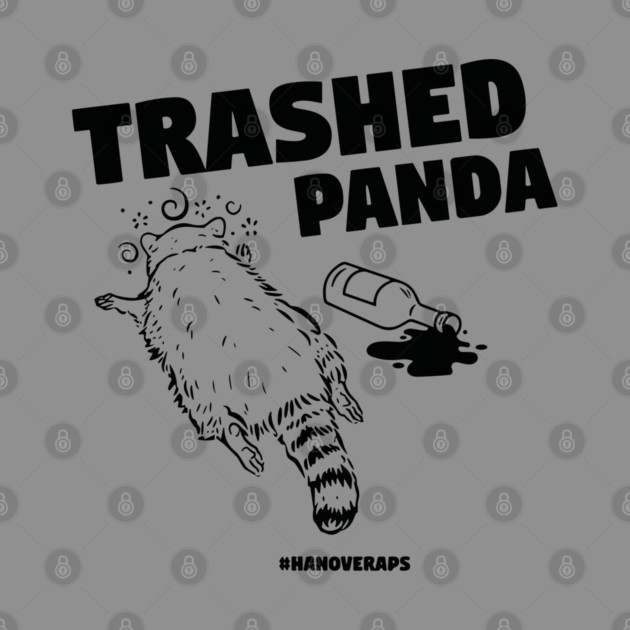 Trashed Panda Drunk Raccon by celestial_artworks
