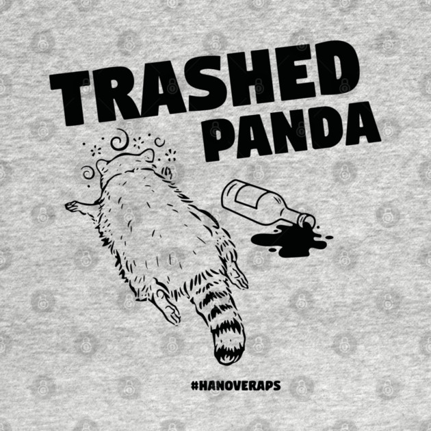 Trashed Panda Drunk Raccon by celestial_artworks