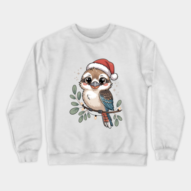 Xmas-Kookaburra Crewneck Sweatshirt by JessArty