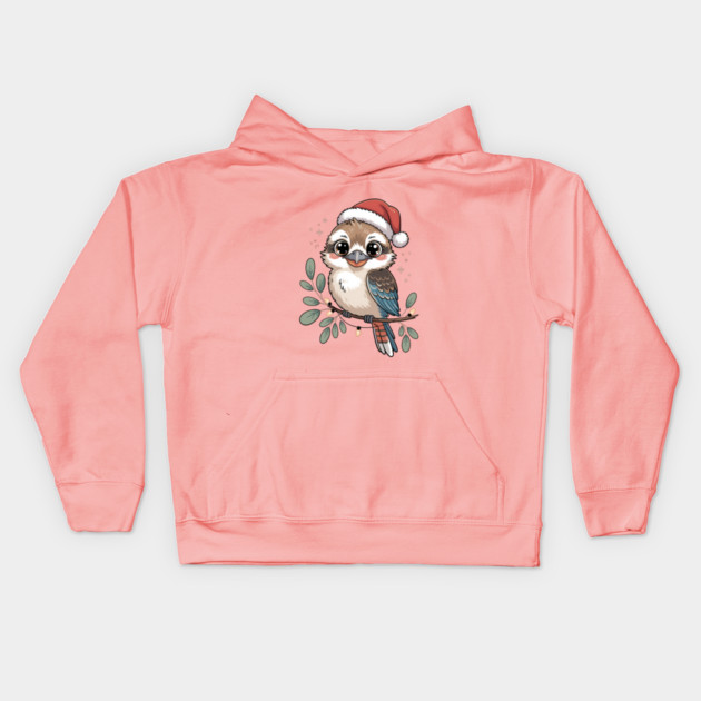 Xmas-Kookaburra Kids Hoodie by JessArty