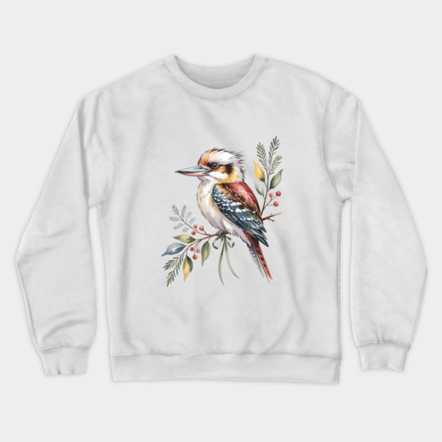 Xmas-Kookaburra Crewneck Sweatshirt by JessArty