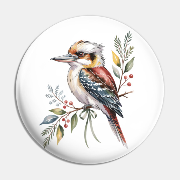 Xmas-Kookaburra Pin by JessArty