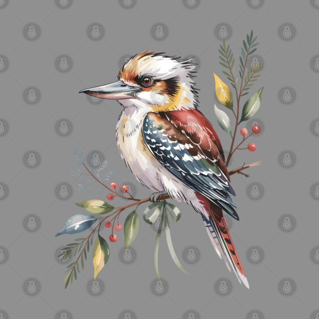 Xmas-Kookaburra by JessArty