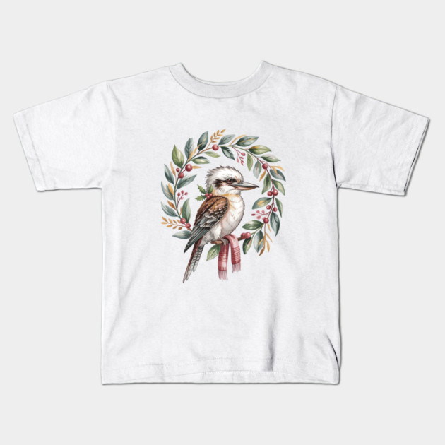 Xmas-Kookaburra Kids T-Shirt by JessArty