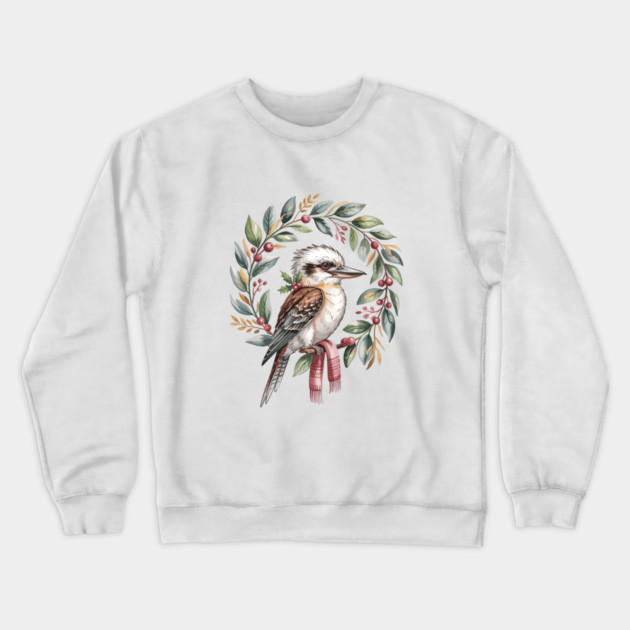 Xmas-Kookaburra Crewneck Sweatshirt by JessArty