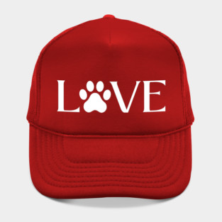 Love for Pets - Paw Print Heart Hat