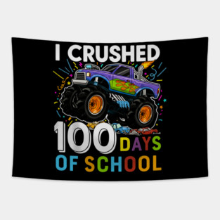100-Days-Of-School Tapestry