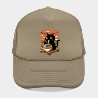 Noodle Time with Cat - Japanese Ramen Lover Hat