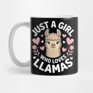 Just A Girl Who Loves Llamas Alpaca Lover Farm Farmhouse Wool Mug