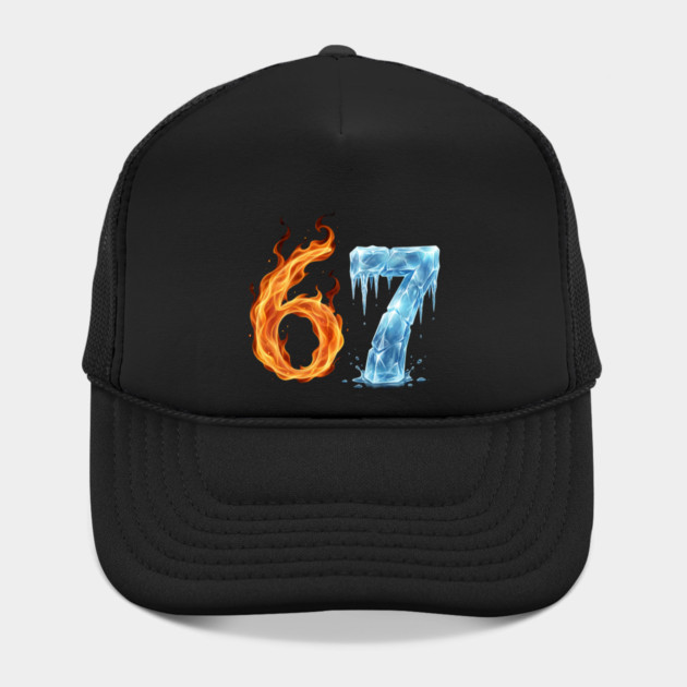 Fire and Ice 6 7 Birthday Gifts for Someone Turning 67 by ArtistTee ⭐⭐⭐⭐⭐