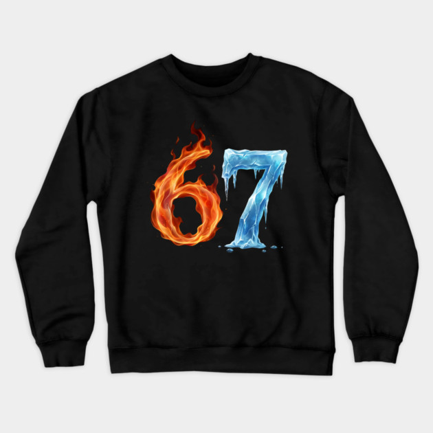 67 Birthday Age, for the Sixty Seven Years Old Crewneck Sweatshirt by ArtistTee ⭐⭐⭐⭐⭐