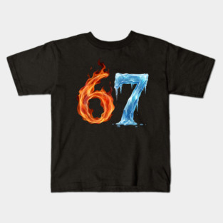 67 Birthday Age, for the Sixty Seven Years Old Kids T-Shirt