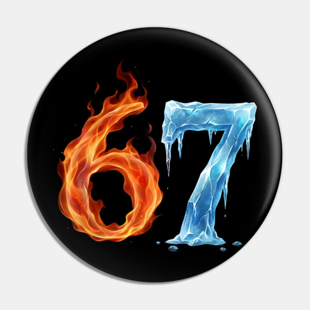 67 Birthday Age, for the Sixty Seven Years Old Pin by ArtistTee ⭐⭐⭐⭐⭐