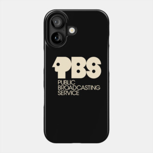 PBS 1971 Logo - Vintage Cream Lubalin Design Phone Case