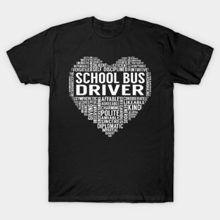 School Bus Driver Heart T-Shirt