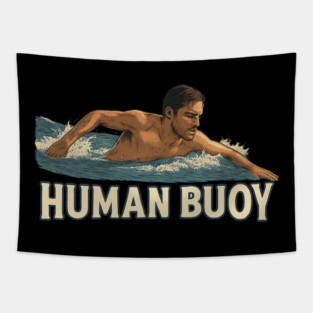 Human Buoy Swimmer Tapestry