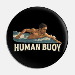 Human Buoy Swimmer Pin