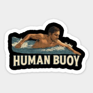 Human Buoy Swimmer Sticker