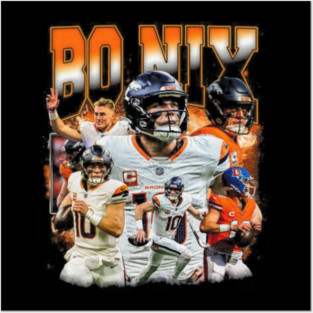 Bo Nix Bootleg Collage Posters and Art
